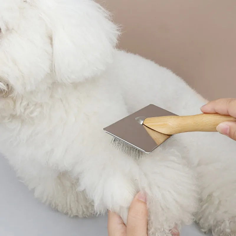 Solid Dog Wooden Comb