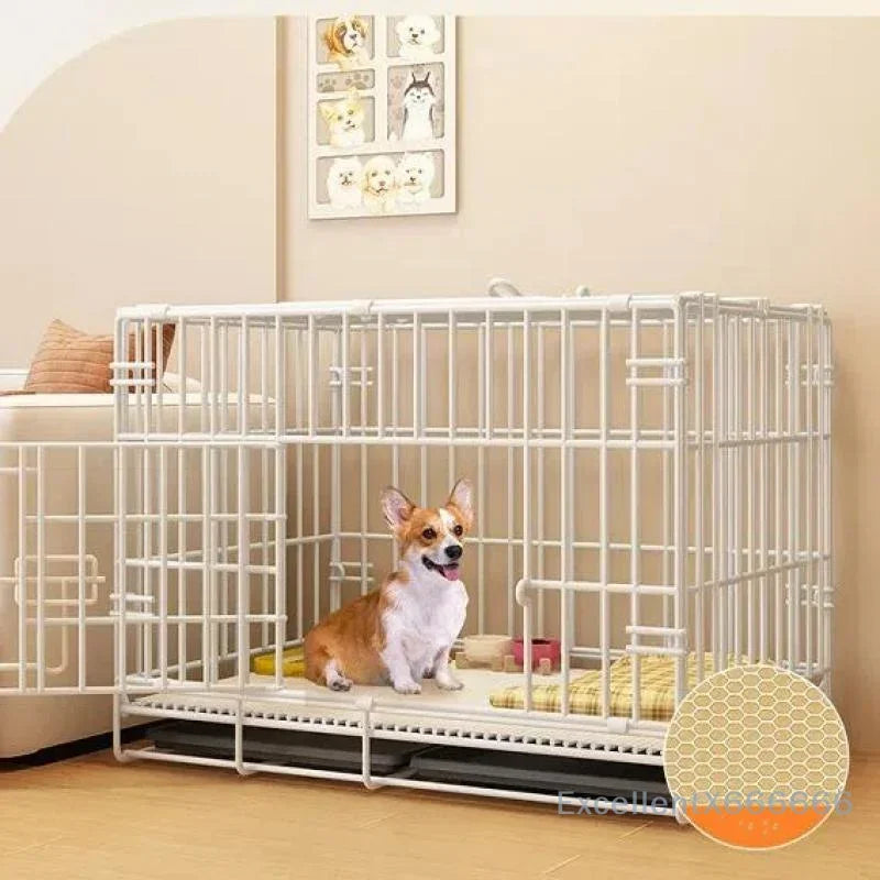 Luxury Indoor Dog House with Toilet and Tray