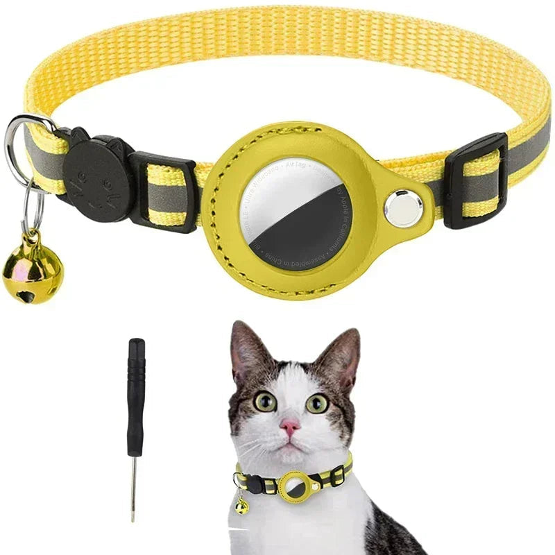 Cat Collar With Bell And AirTag Holder