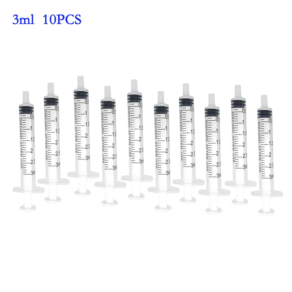 10pcs Plastic Syringe Set (1ml-10ml)