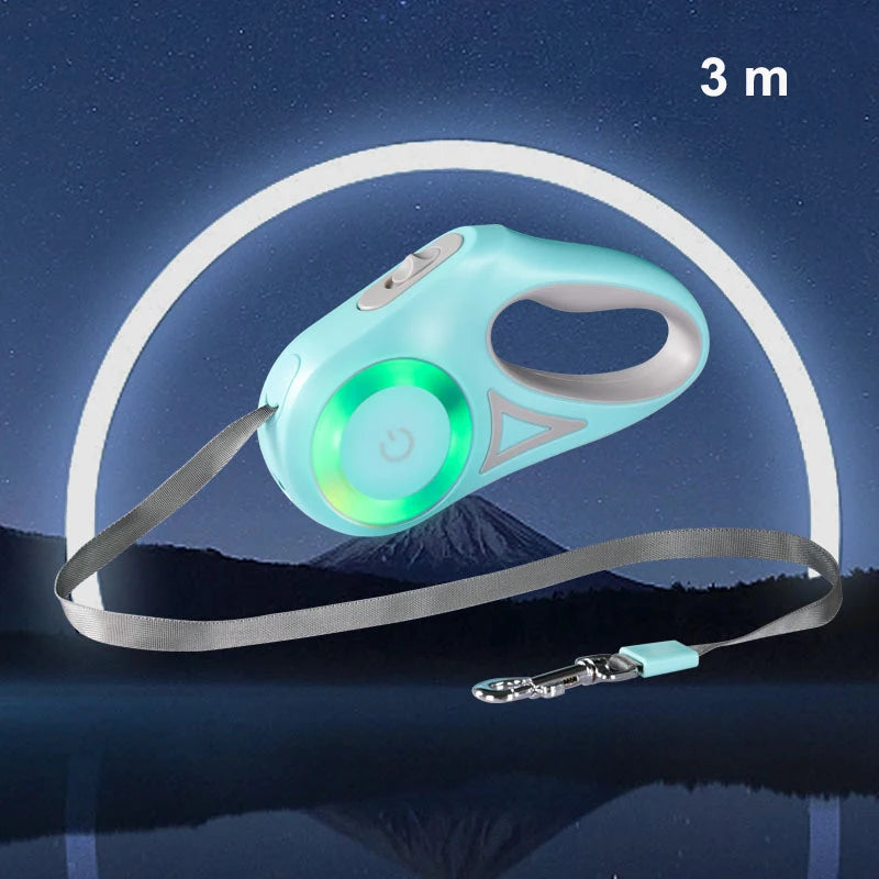 LED Luminous Retractable Dog Leash