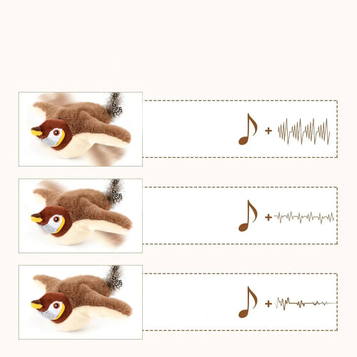 Rechargeable Simulation Flapping Bird Cat Toy for cats
