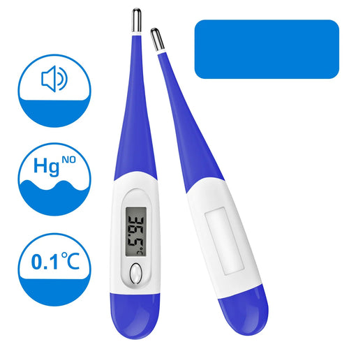 soft tip thermometer on a white background