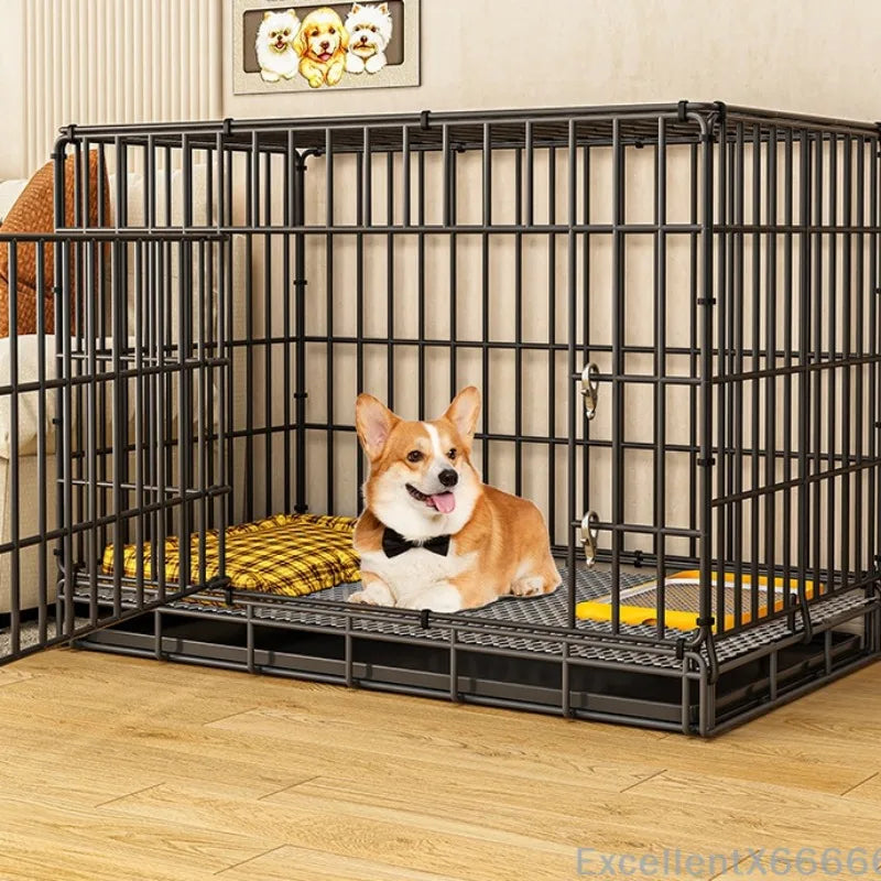Luxury Indoor Dog House with Toilet and Tray