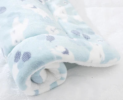 Washable Soft Fleece Pet Bed Blanket