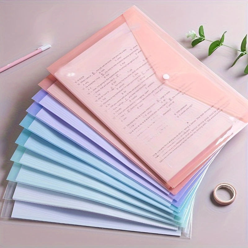 Transparent Plastic Storage File Folders