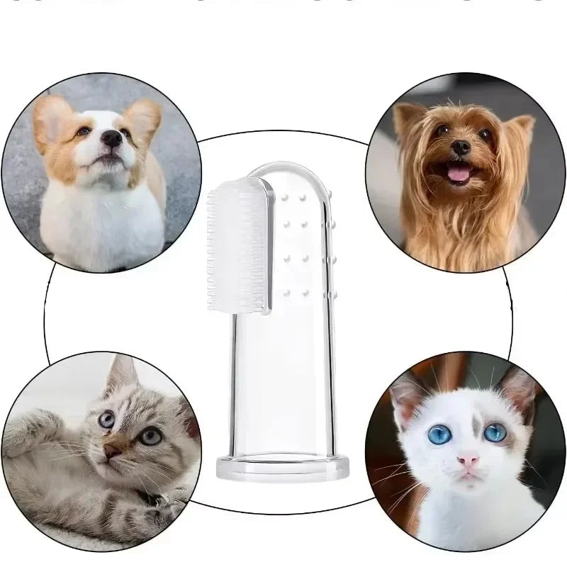 Soft Silicone Pet Finger Toothbrush