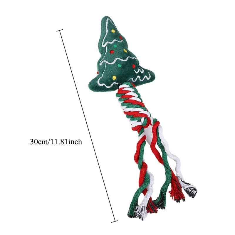 Christmas Themed Squeakey Chew Toys for Pets