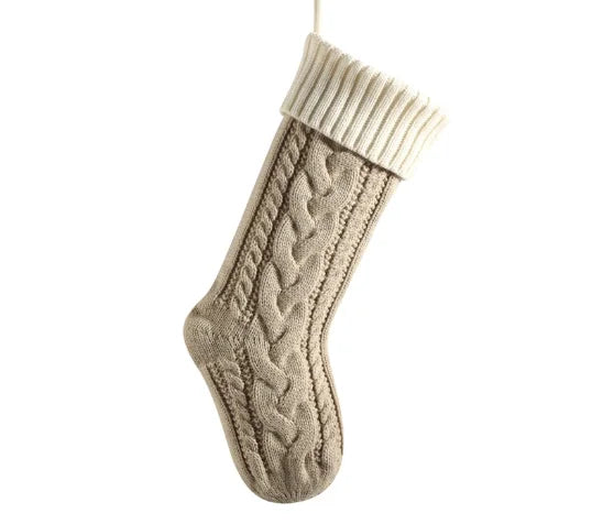 Classic Knitted Christmas Stocking