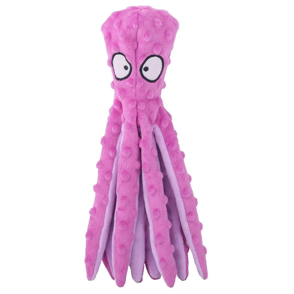 Octopus Plush Dog Toy