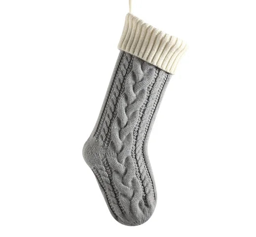 Classic Knitted Christmas Stocking