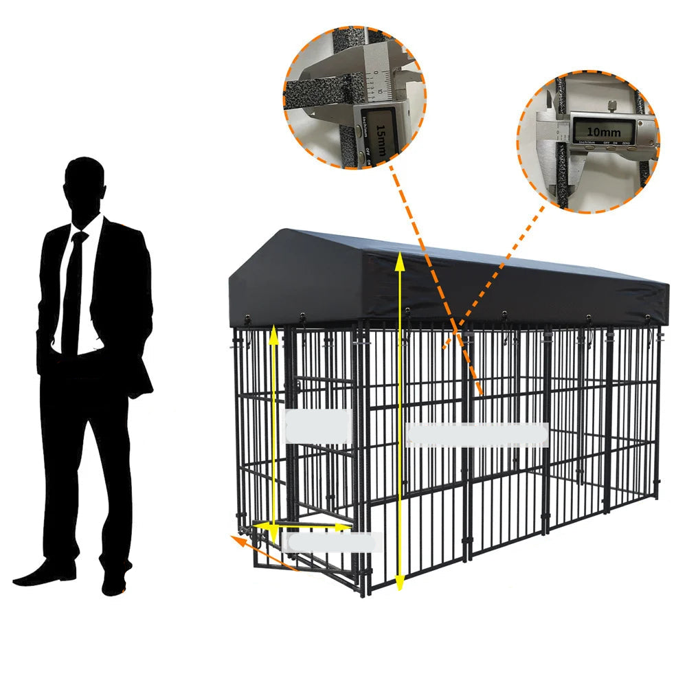 Large Pet Cage with Roof Cover