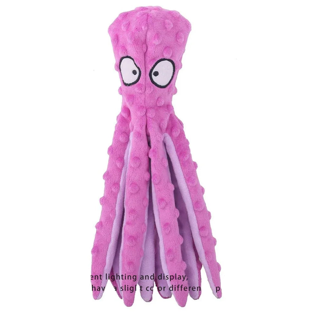 Octopus Plush Dog Toy