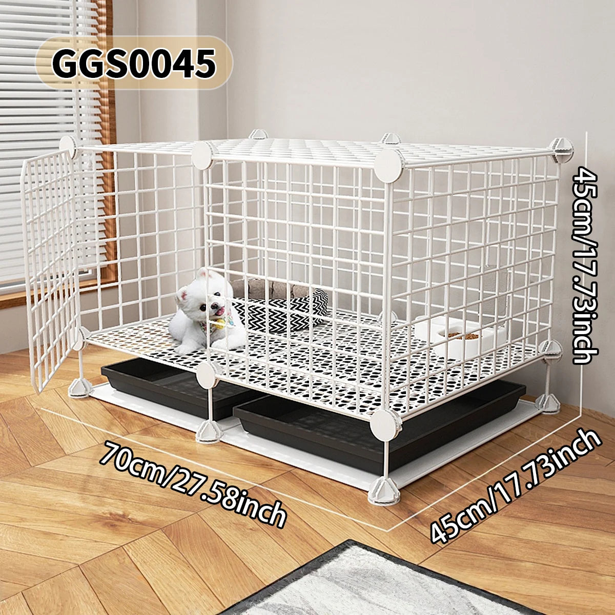 Indoor Pet Cage with Toilet for Small Pets