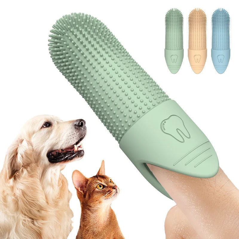Food Grade Silicone Pet Finger Toothbrush