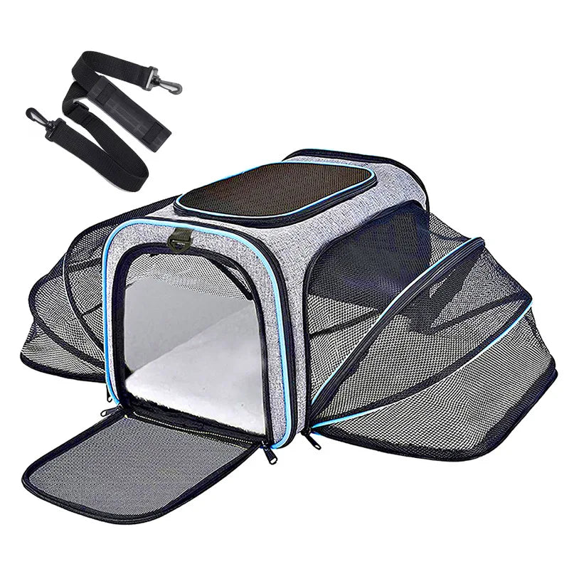 Pet Bag Mesh Carrier with Expansion