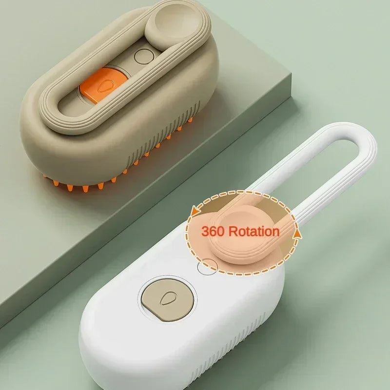 3-in-1 Steamy Hair Brush for Cats and Dogs