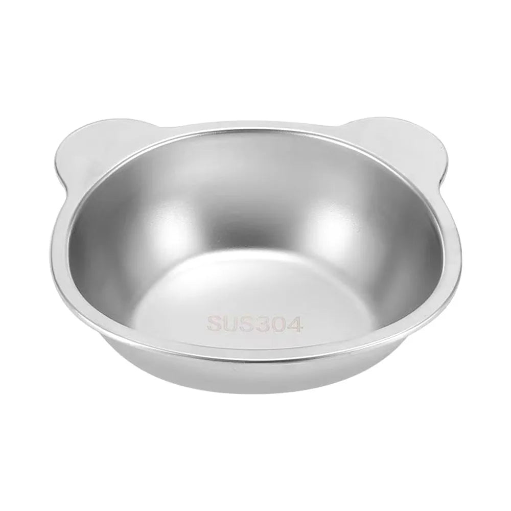 Raised Stainless Steel Cat Food Bowl