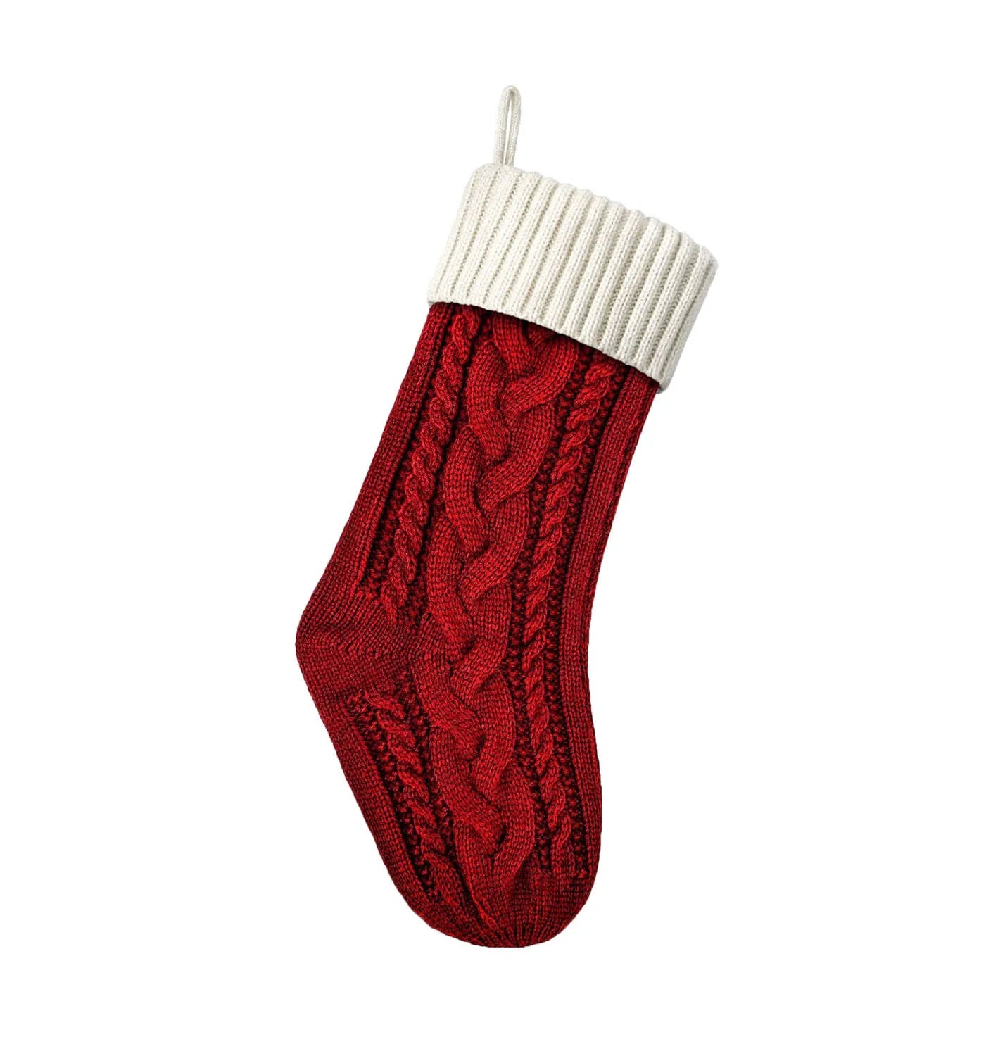 Classic Knitted Christmas Stocking