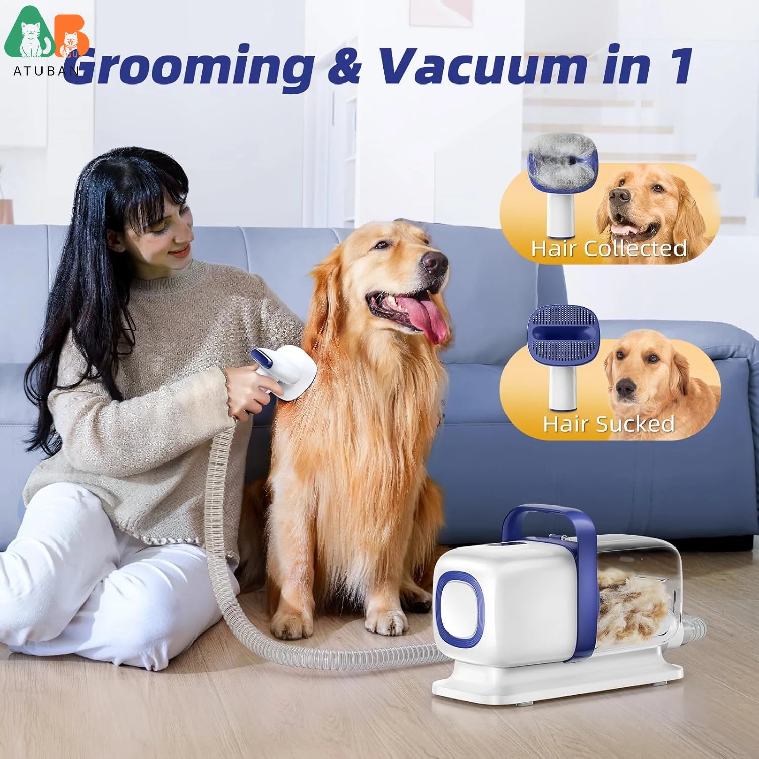 Dog Grooming Vacuum Kit