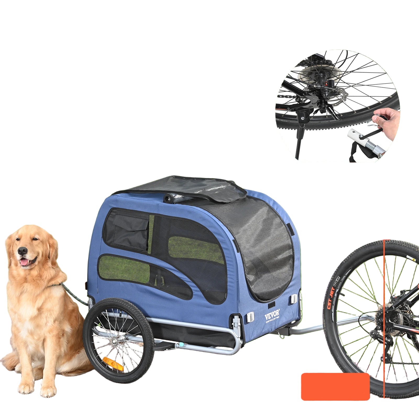 Pet Collapsible Bicycle Cart