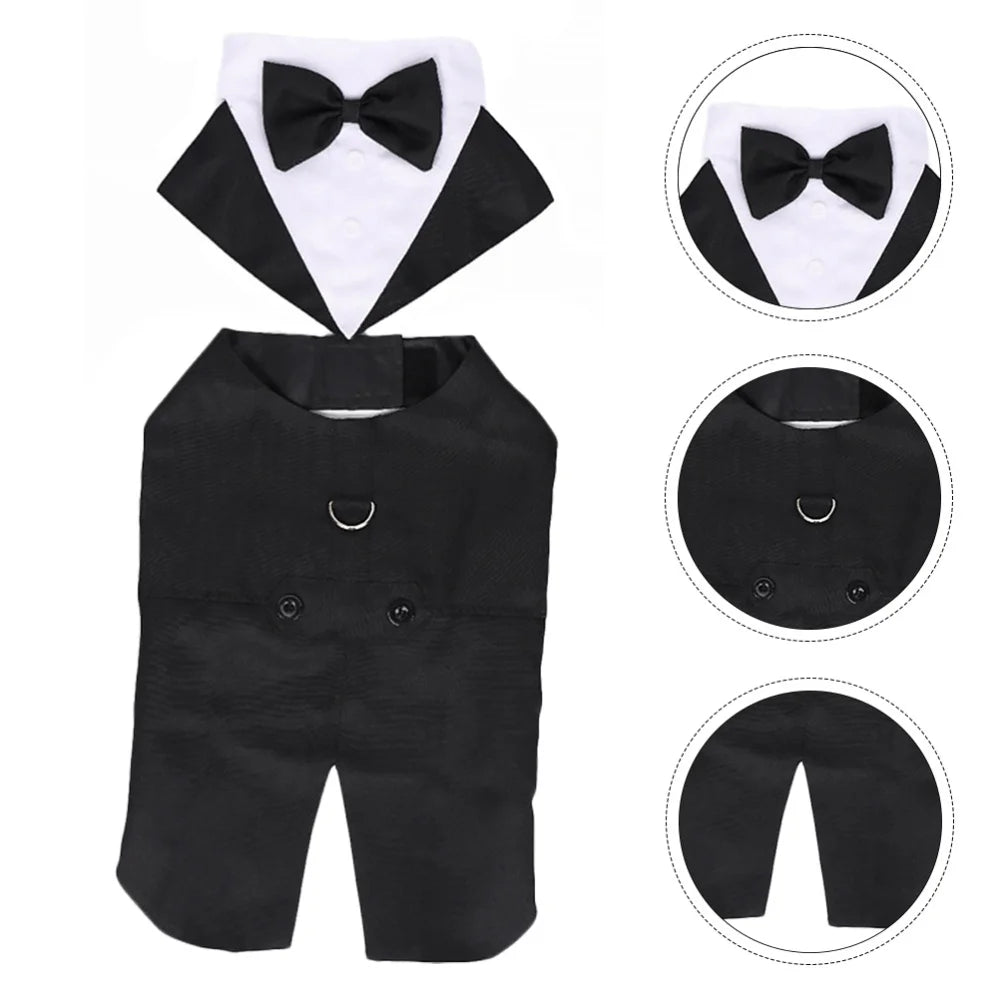 Pet Formal Wear Tuxedo Shirt