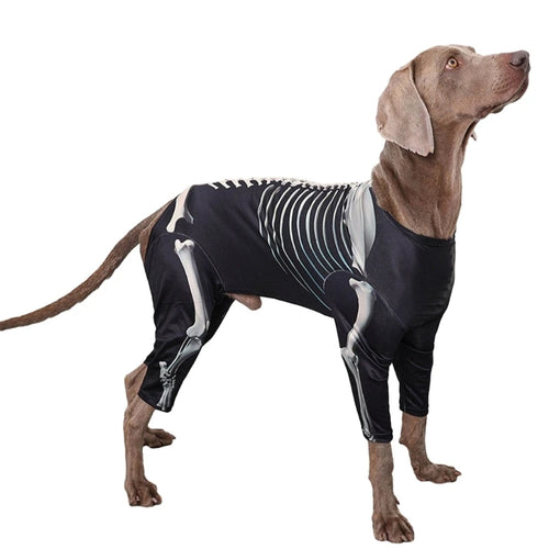 The Hoodie Skeleton Costume for Dogs from a second angle