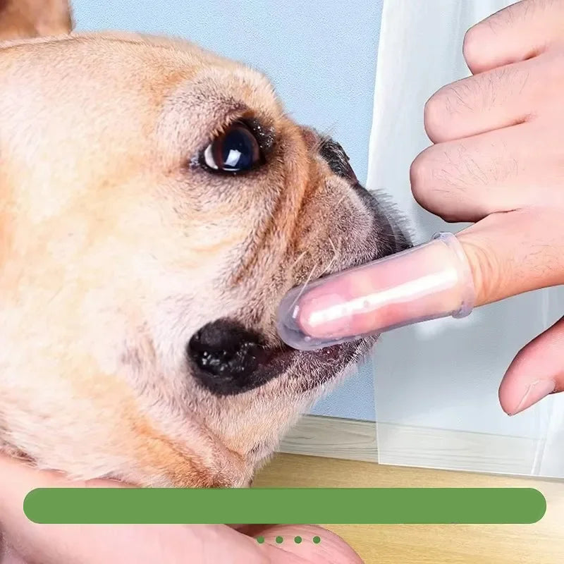 Soft Silicone Pet Finger Toothbrush