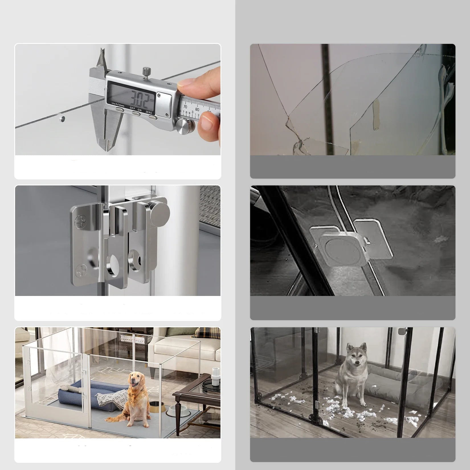 6 Panel Dog Playpen with Waterproof Mat