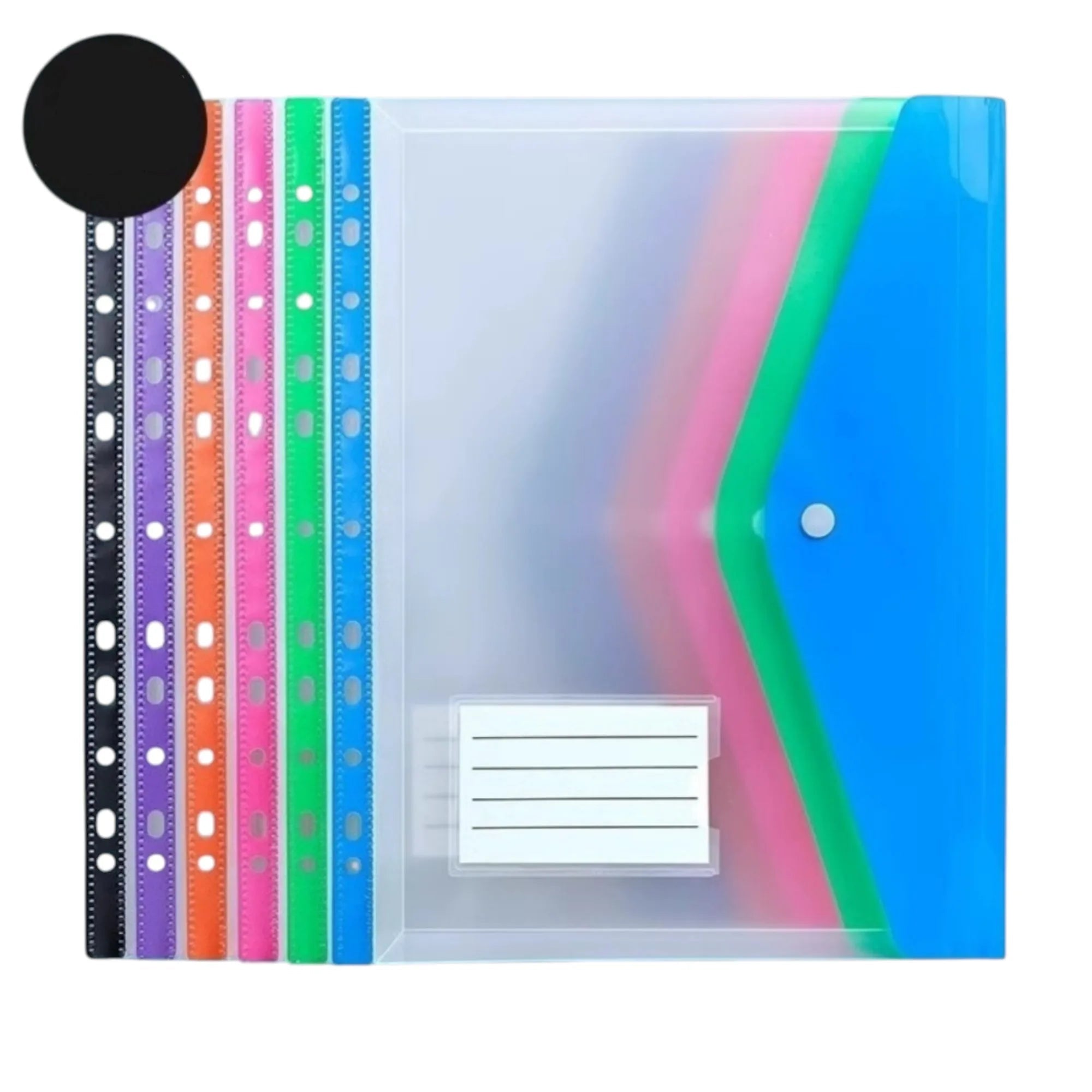 File Folder Expansion Bag with Punched Holes