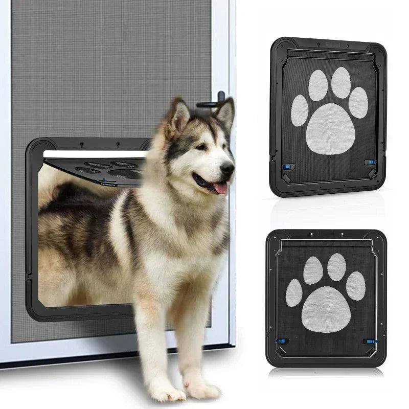 Lockable Magnetic Pet Door for Dogs and Cats