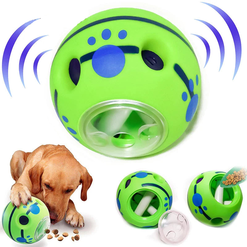 Pet Giggle Ball with Food Dispensing Treat