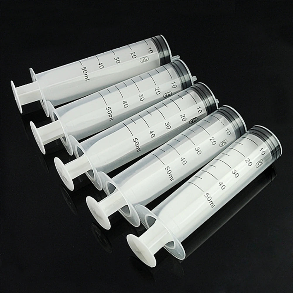 5pcs Reusable Measuring Syringe Set (1ml-50ml)