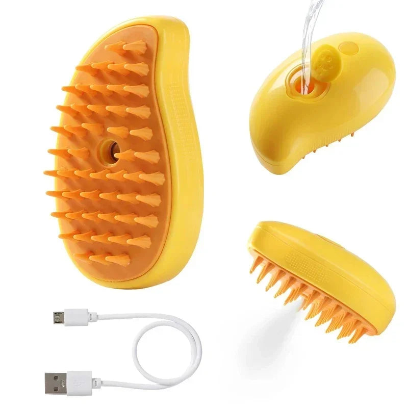 3-in-1 Steamy Hair Brush for Cats and Dogs