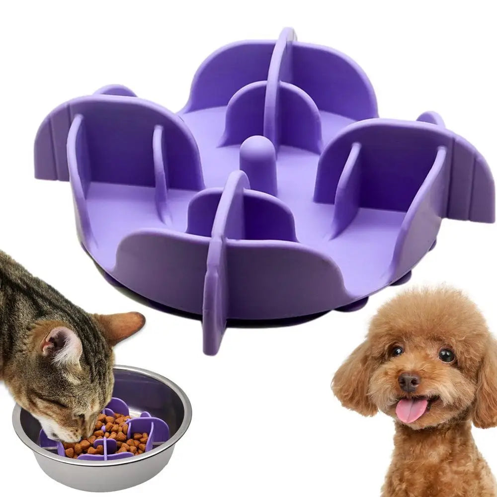 Pet Slow Feeder Silicone Bowl