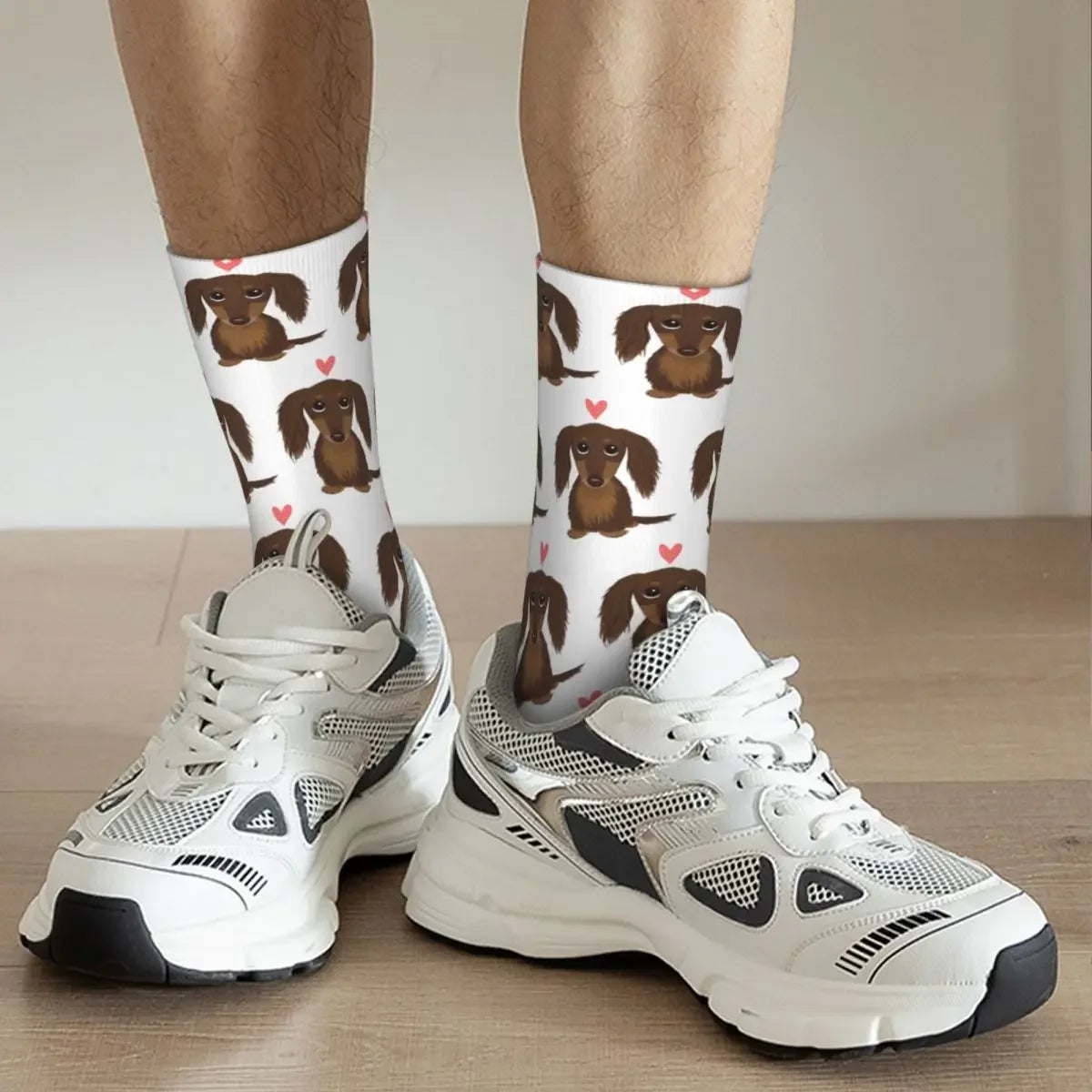 Super Soft Dachshund Printed Stockings