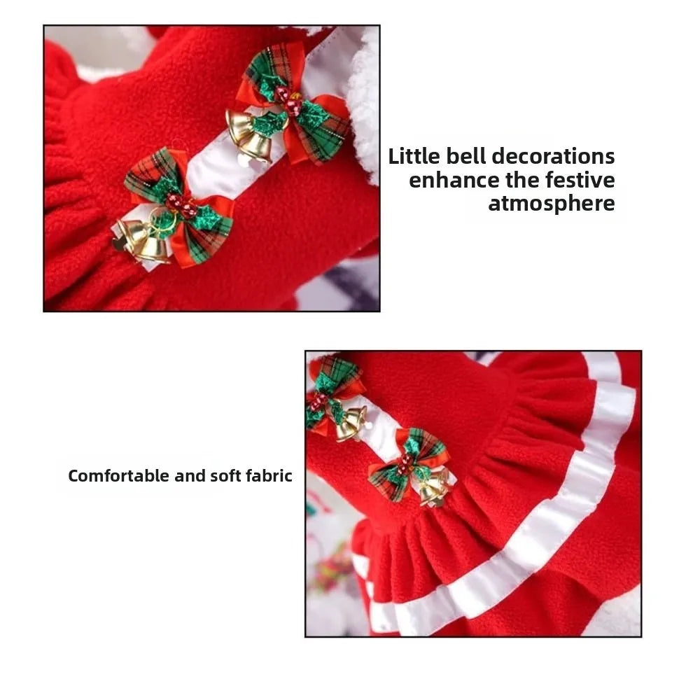 Santa Christmas Dress for Dogs and Cats