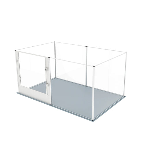 Clear Acrylic Dog Playpen with Waterproof Mat for dogs