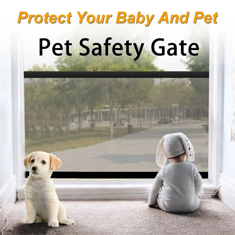 Pet Dog Mesh Safety Fence with Hooks