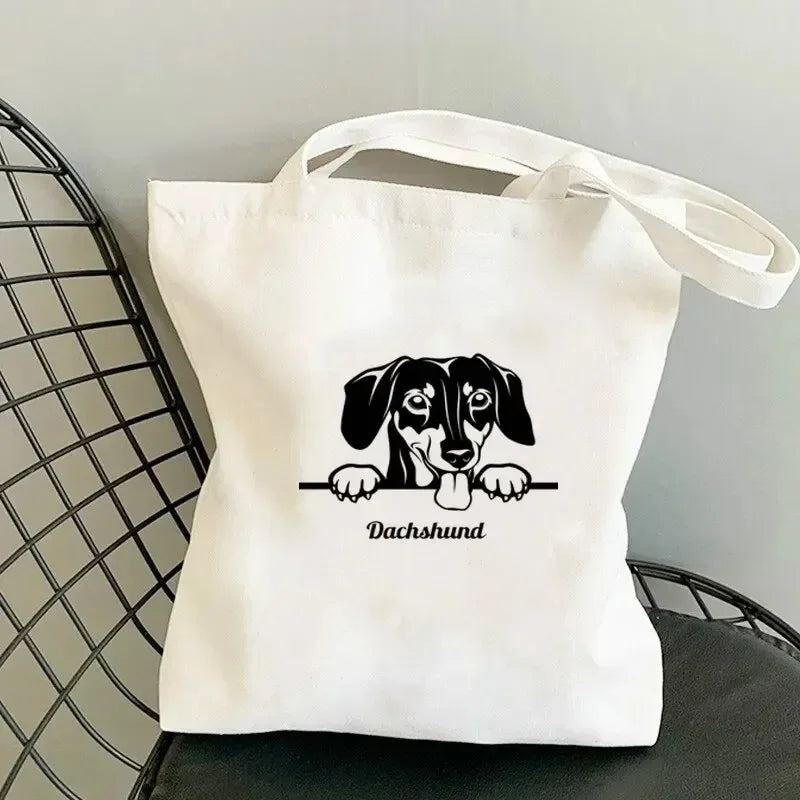 Dachshund Dog Print Shoulder Bag