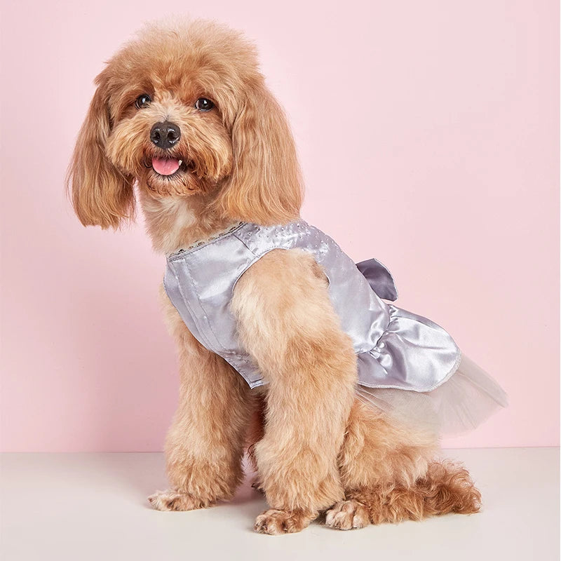 Pet Dress Apparel Lace Skirt