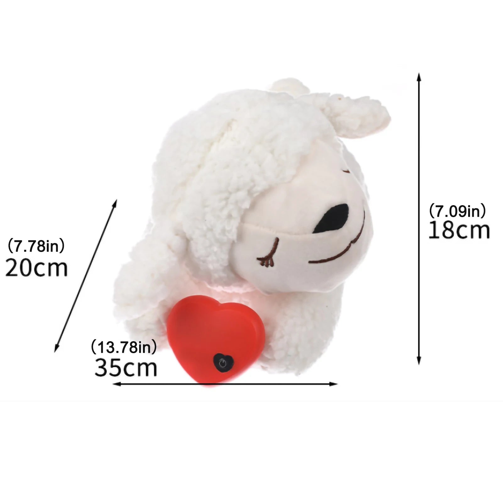 Heart Beat Comforter Plush Dog