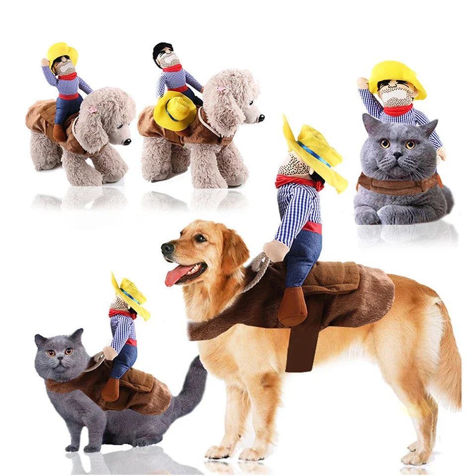 Funny Cowboy Inspired Dog Costume