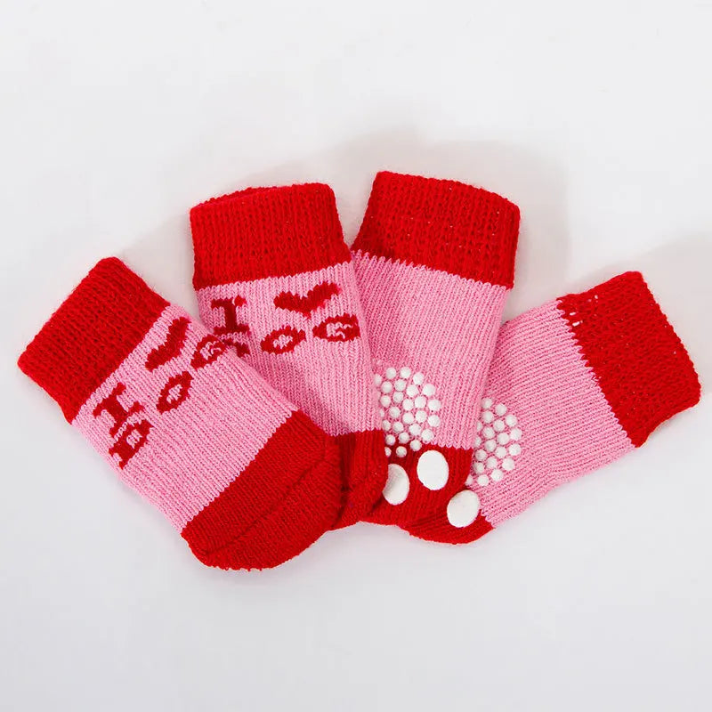 Paw Printed Anti-slip Dog Socks