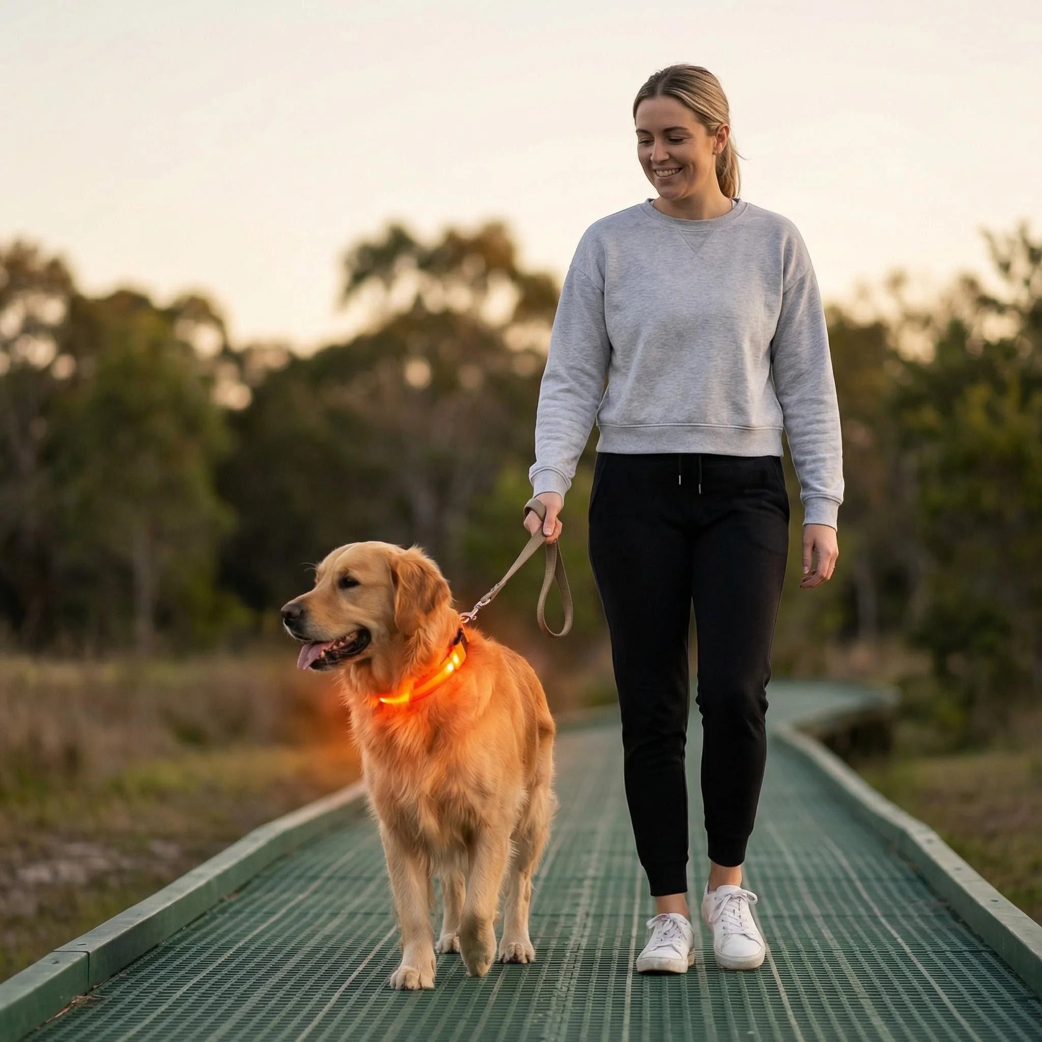 USB Rechargeable Light-Up Dog Collar