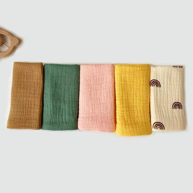 Extra product shot of the Soft Cotton Face Bath Handkerchief Towel Set