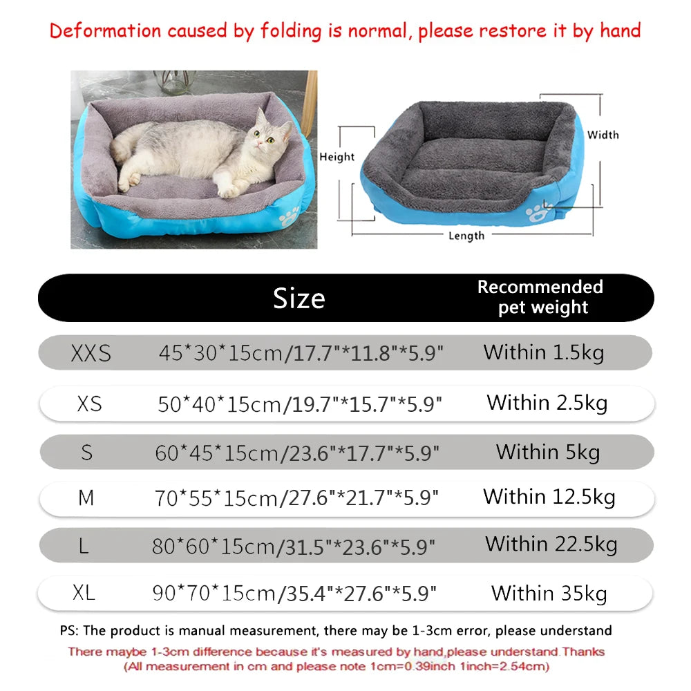 Warm Washable Large Dog Sofa Bed