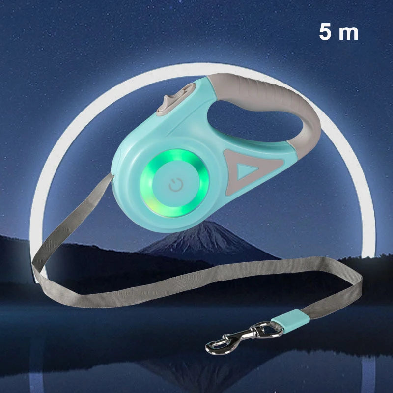 LED Luminous Retractable Dog Leash