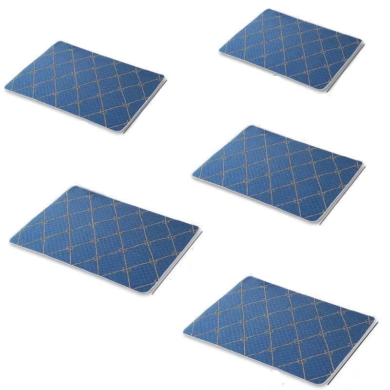 The Blue Washable Pet Training Urine Pads, shown again in closer detail