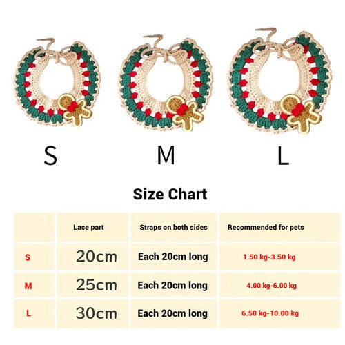 Christmas Scarf Collar for Pets for pets